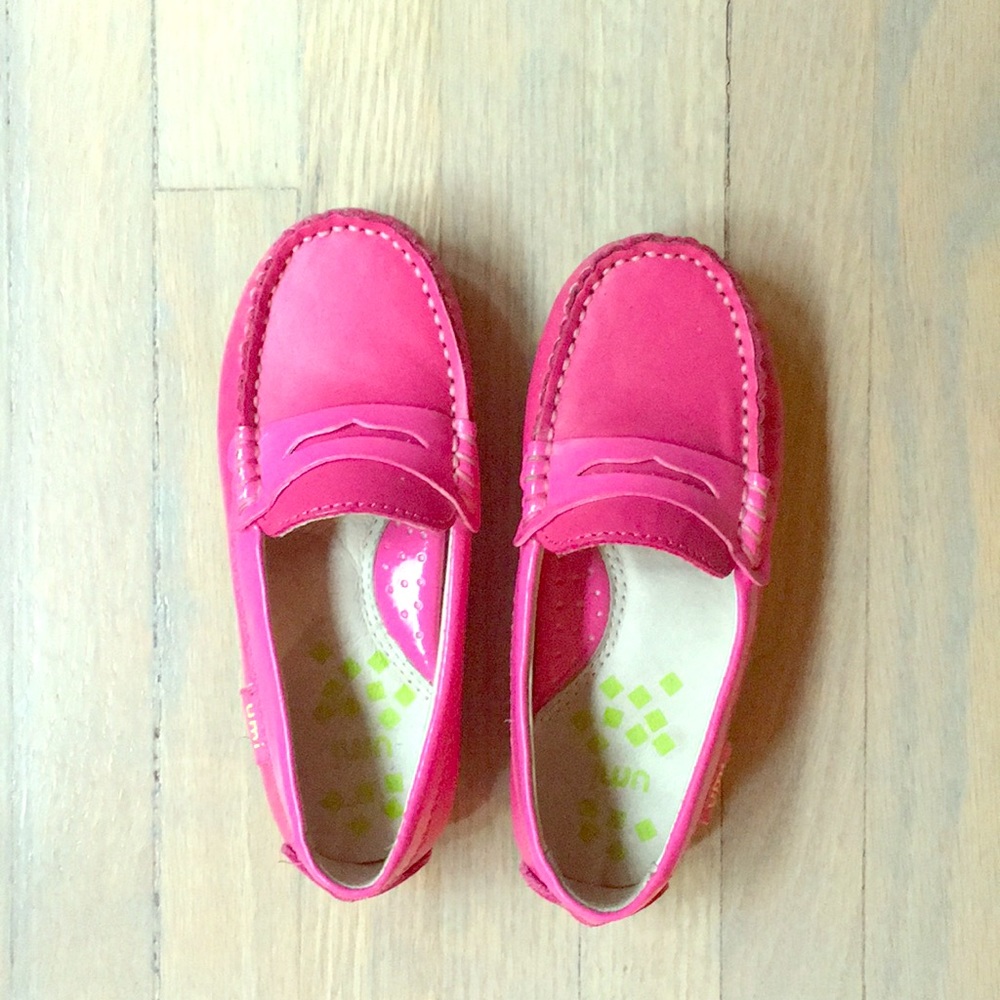 Umi leather and patent leather driving shoes